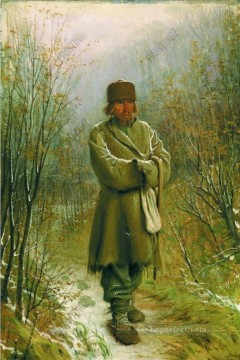  Kramskoi Oil Painting - Contemplator Ivan Kramskoi